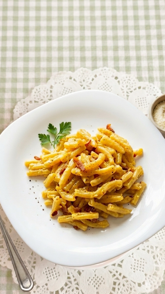 Authentic Italian Maccheroni Carbonara (Creamy Roman Pasta Recipe)