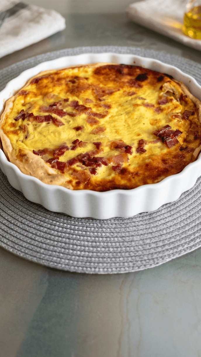 Classic Quiche Lorraine: Authentic Recipe with Pancetta and Crème Fraîche