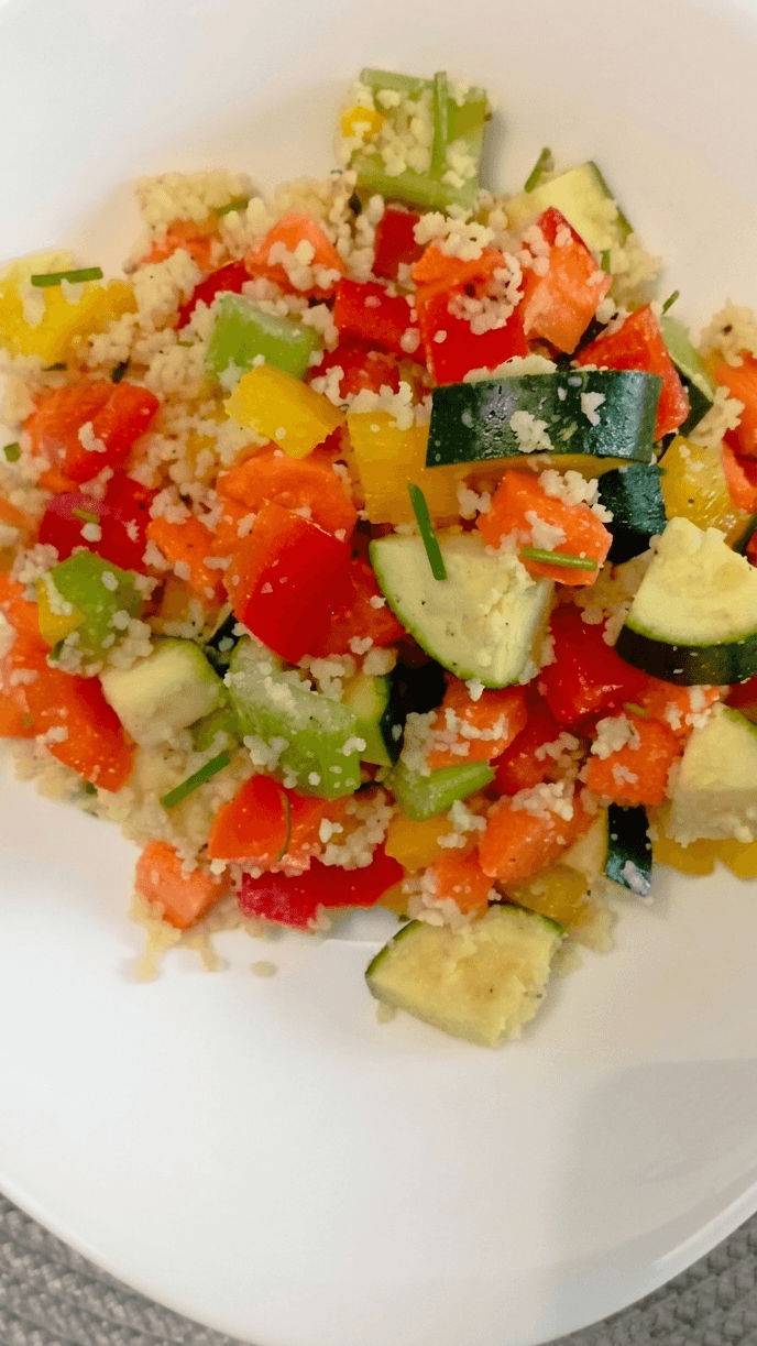 Couscous with Summer Vegetable Brunoise