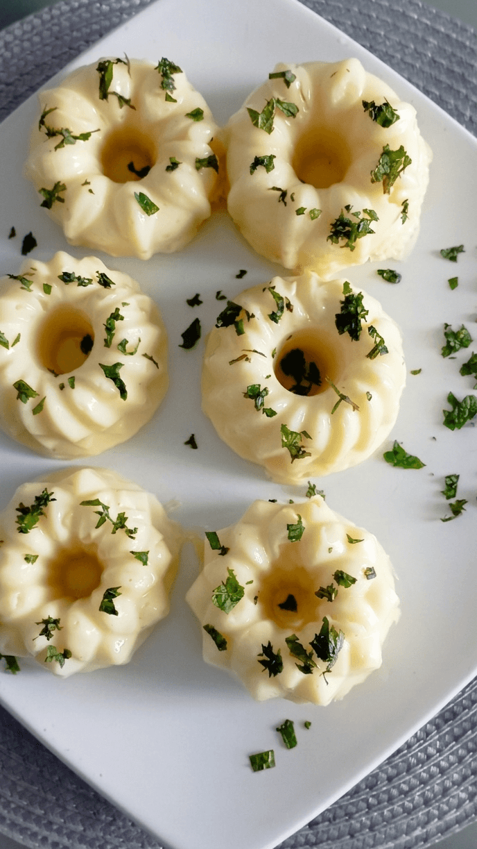 Silky Vanilla Pudding Scented with Fresh Mint